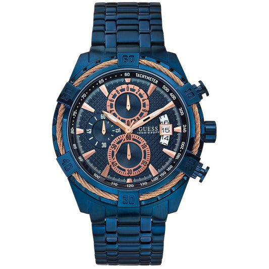 MONTRE GUESS Blue Stainless Steel Chronograph W0522G3