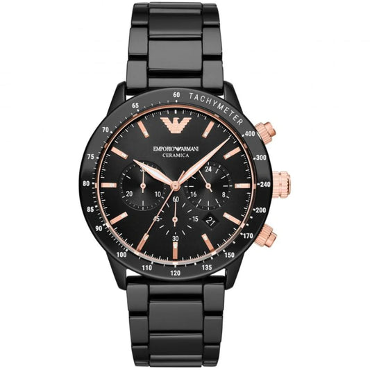 Montre Homme Emporio Armani Ceramica AR70002 Chronomètre en céramique noir