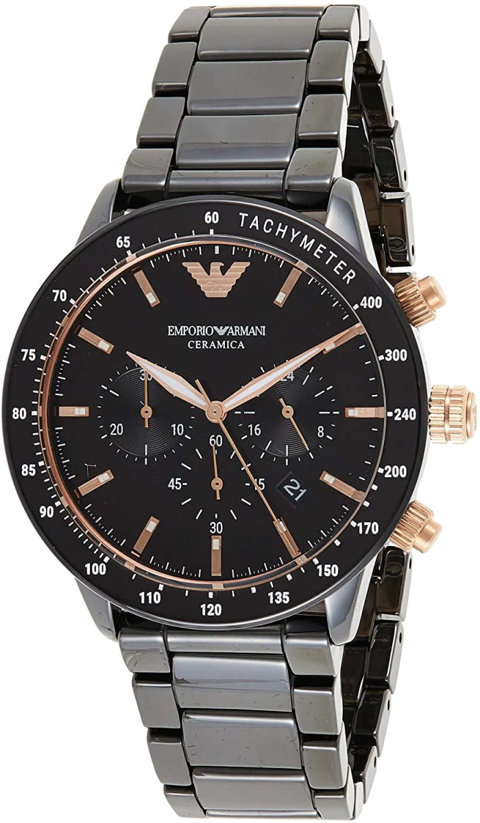 Montre Homme Emporio Armani Ceramica AR70002 Chronomètre en céramique noir